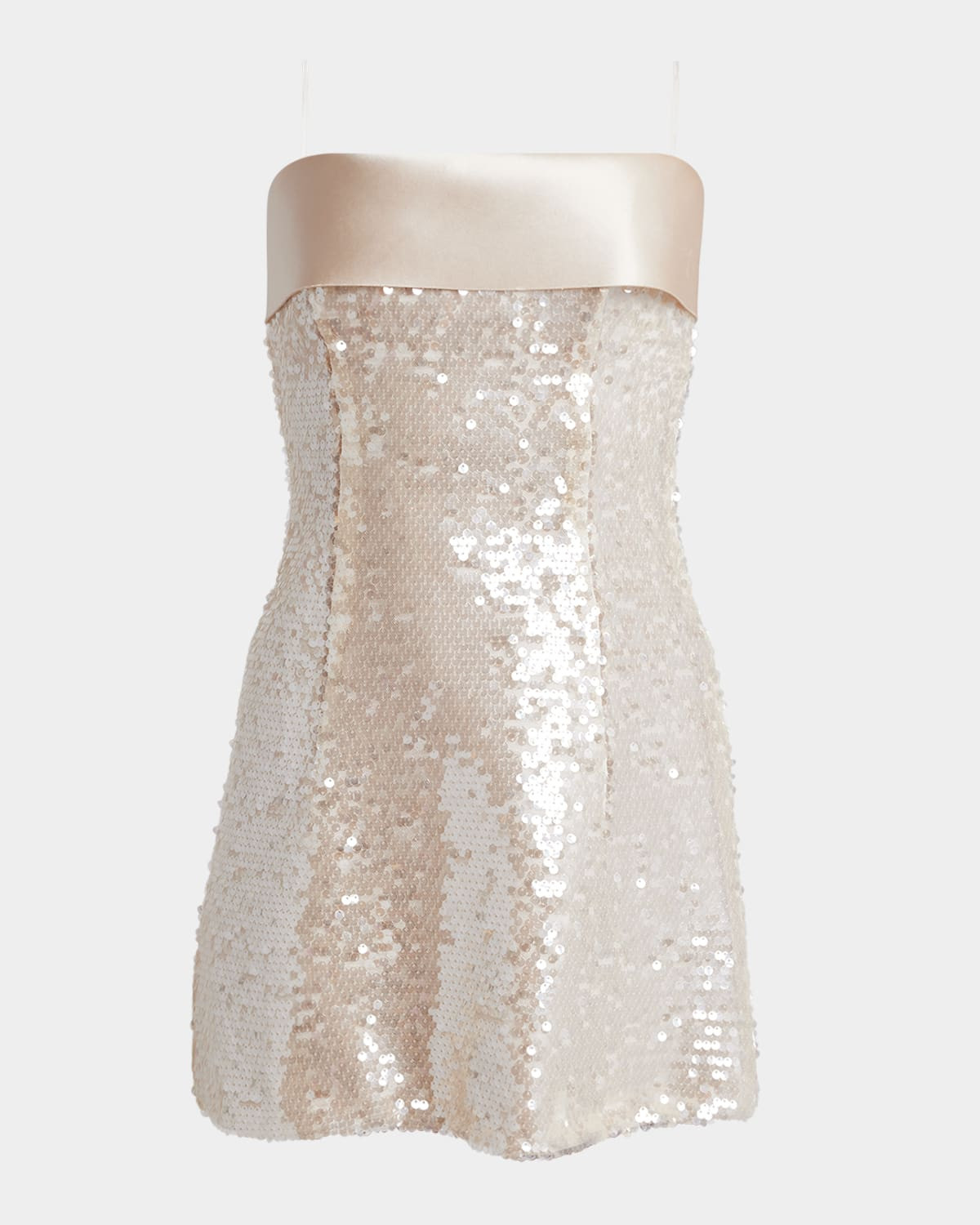 Sequined Strapless Mini Dress | Neiman Marcus