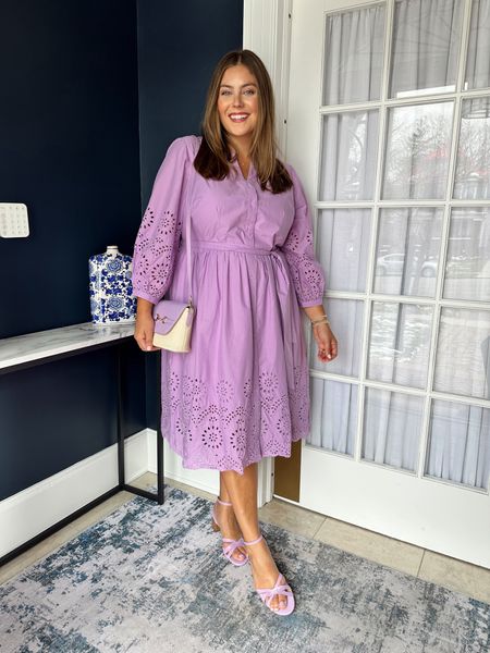 Wearing size 16 Plus in this gorgeous purple eyelet dress. Sizing in misses, plus, petite and petite plus! 💜💫

#LTKstyletip #LTKplussize #LTKparties