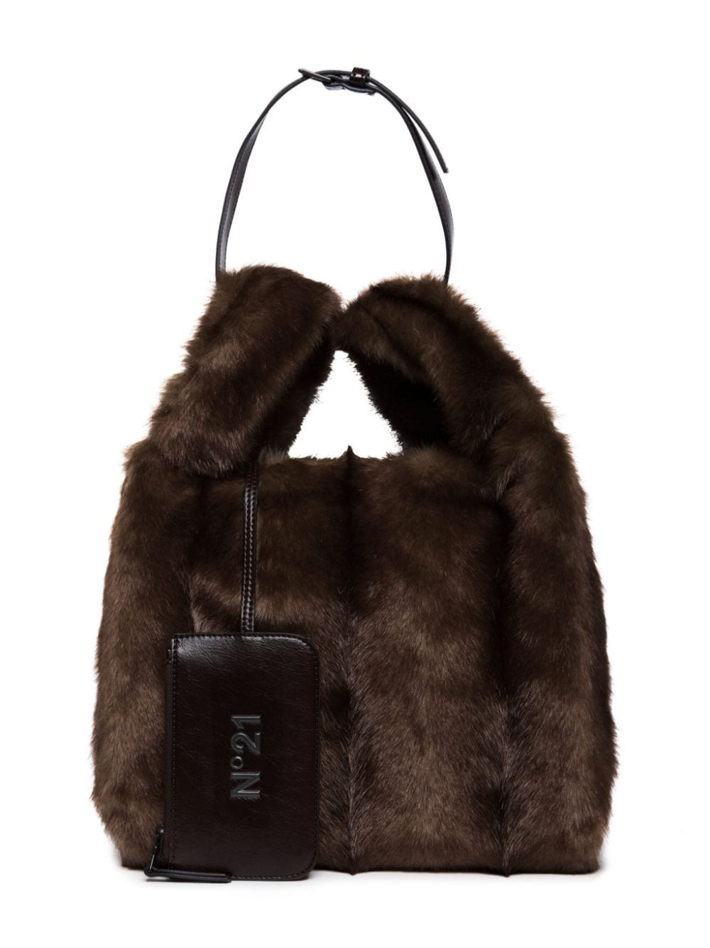 Nº21 Kids faux-fur tote bag - Brown | Farfetch Global
