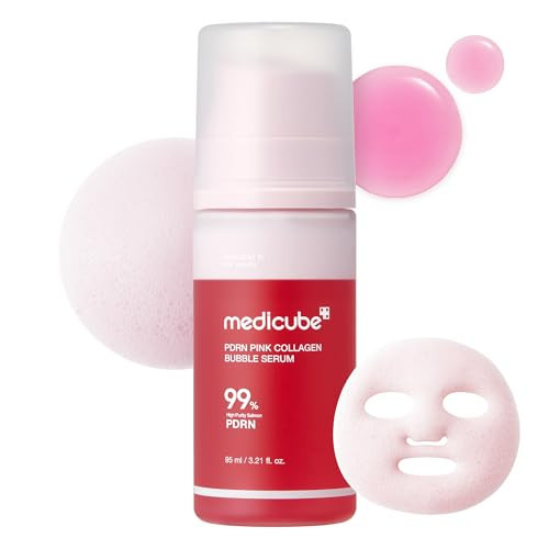 medicube PDRN Pink Collagen Bubble Serum | Bubble-to-Glow Firming Serum with 99% Purity PDRN & Low-Molecular Collagen | Lightweight, Fast-Absorbing Bubble Texture for Radiant, Plump Skin | 3.21 fl.oz | Amazon (US)