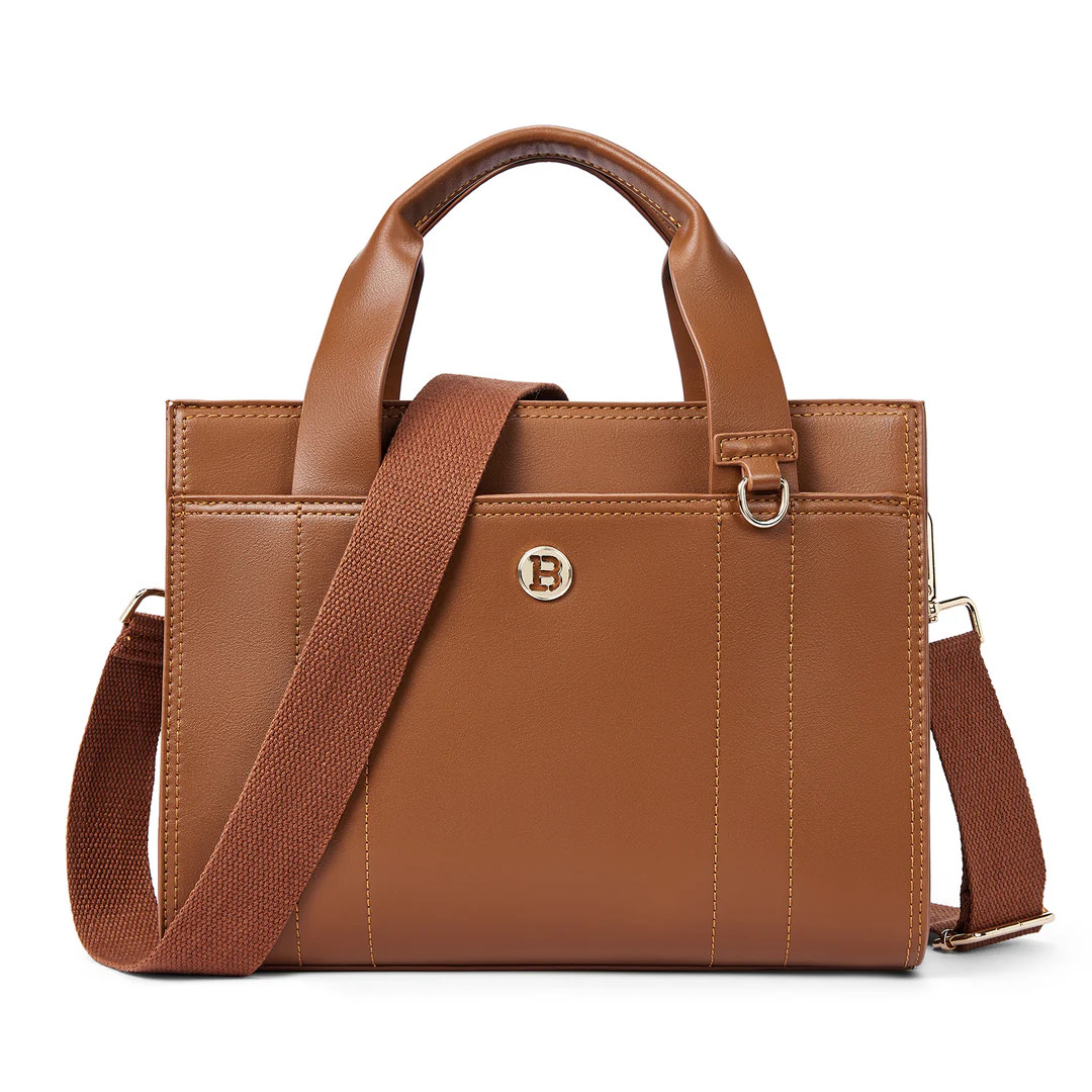 Nevin 11‘’ Leather Satchel - Versatile Crossbody | Bostanten