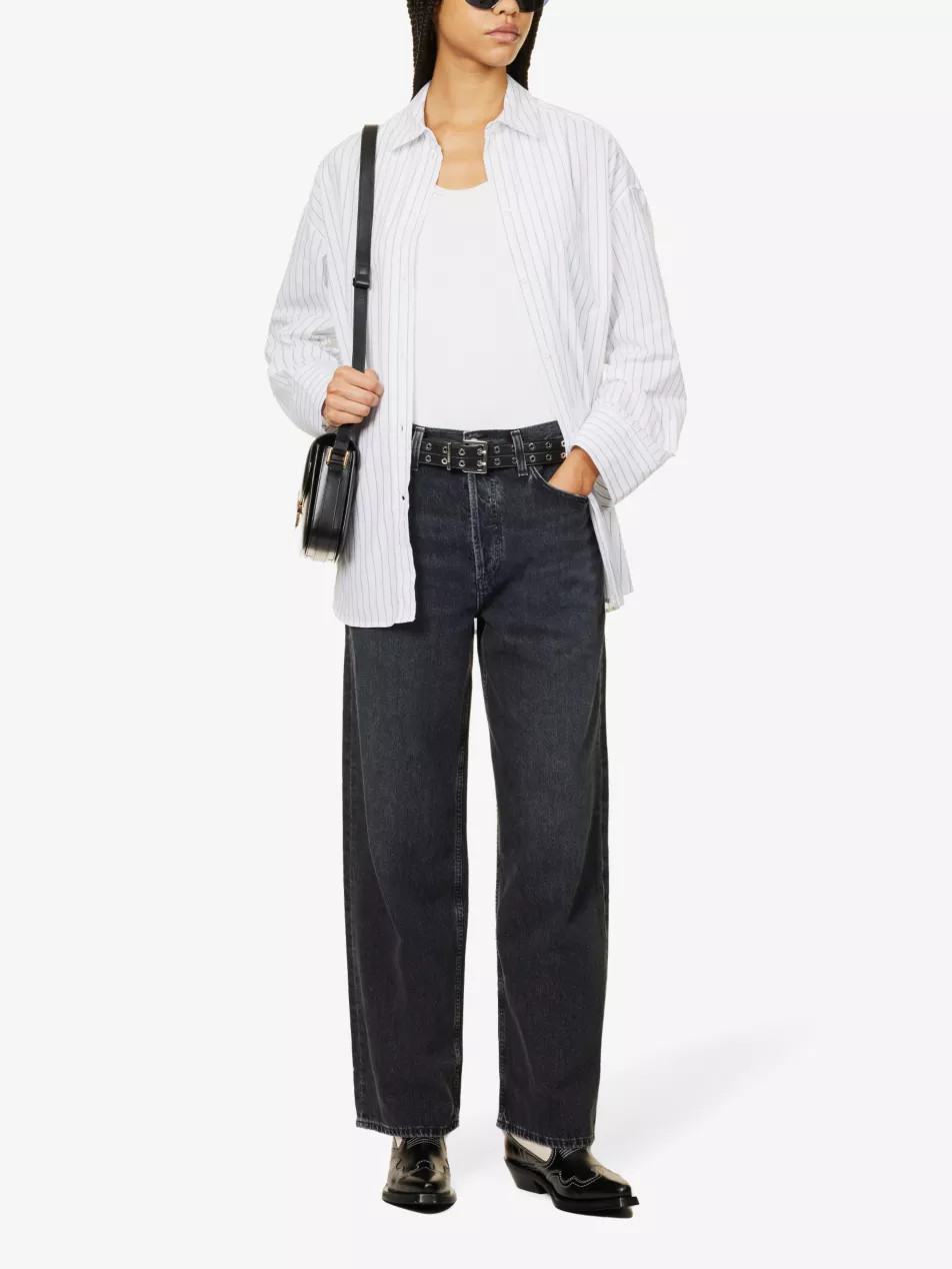 AGOLDE Baggy wide-leg recycled cotton-blend denim jeans | Selfridges