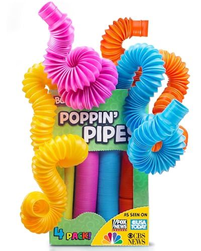 BUNMO Easter Basket Stuffers Pop Tubes Large 4pk | Hours of Fun for Kids | Imaginative Play & Sti... | Amazon (US)