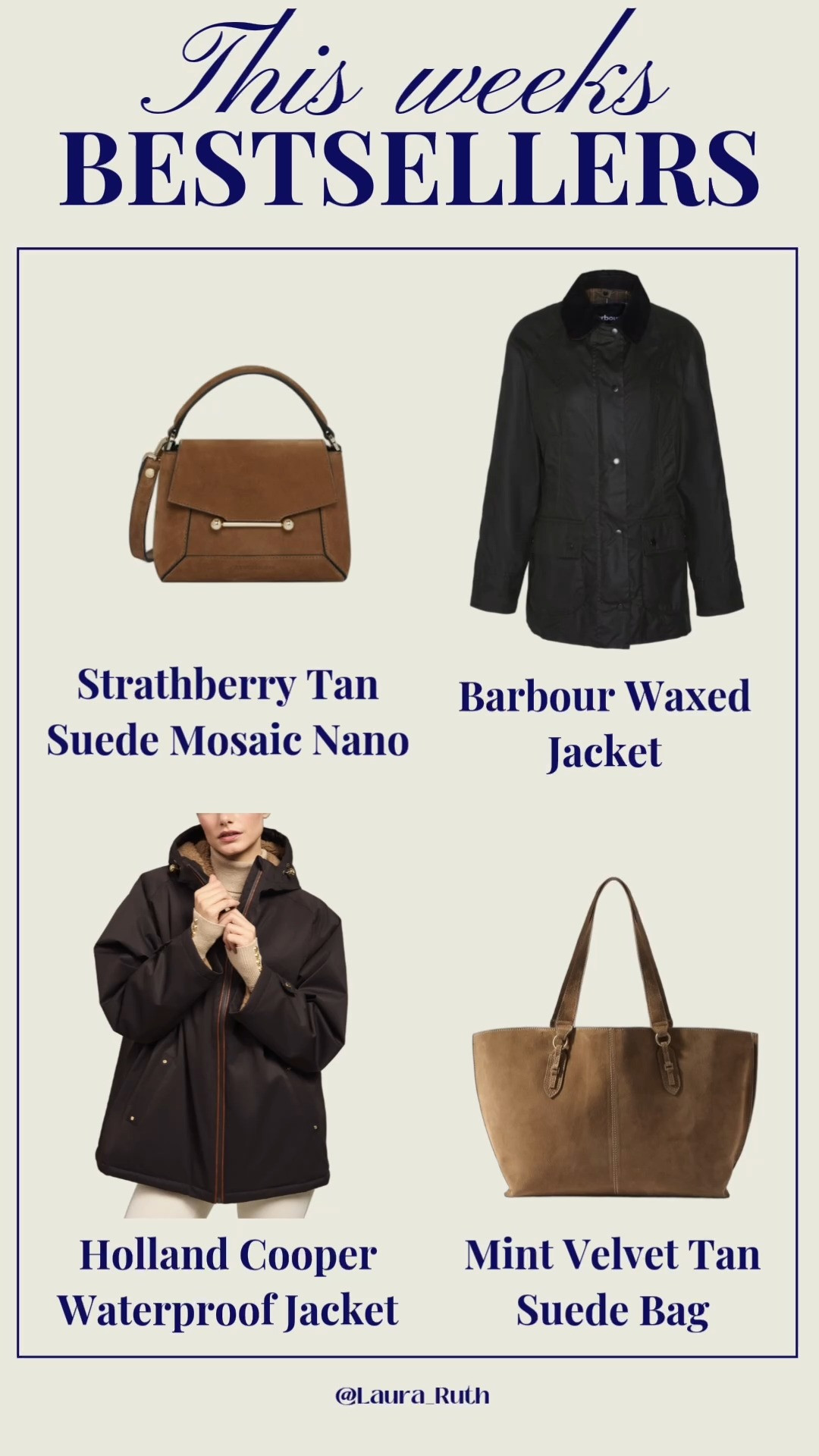 Your weekly favourites and bestsellers, classic, timeless Autumn staples. 🍂🤎 suede bag, tan bag, autumn accessories, waterproof coat 

 #LTKuk #LTKautumn #LTKbag