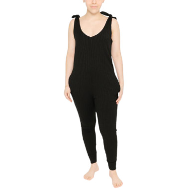 Smash + Tess Knot Your Average Romper Midnight Black | Well.ca
