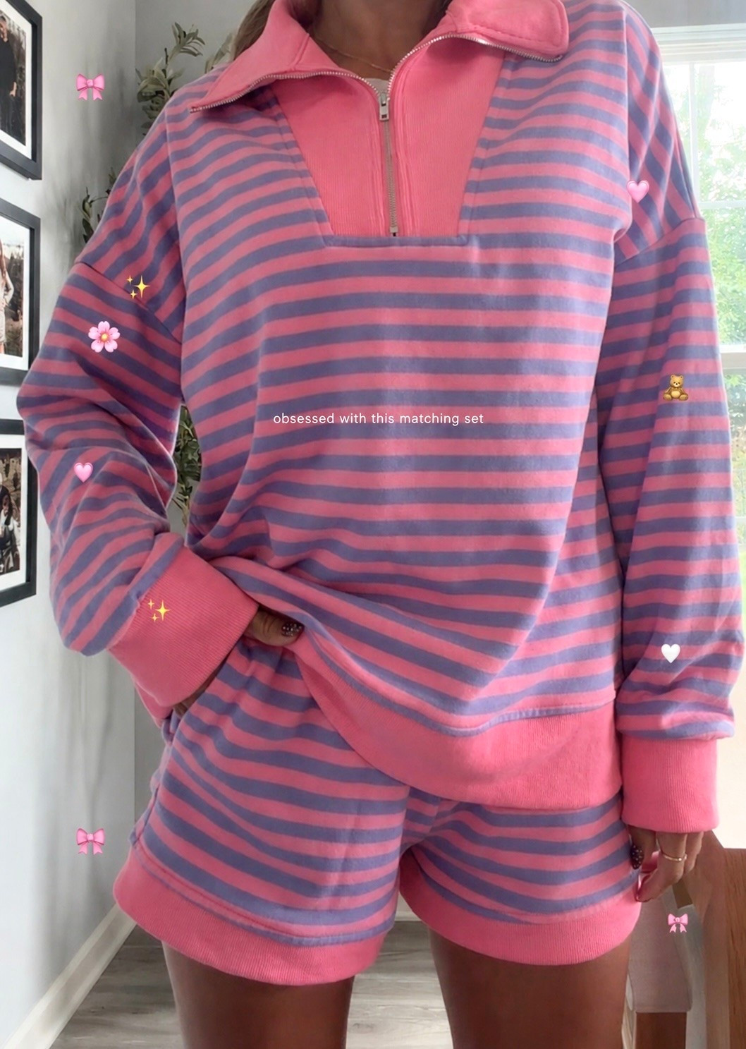 The cutest matching set to transition into colder weather! So comfortable and the colors are so good 👌🏼 @pinklily

#LTKgrwm #LTKdayinmylife #LTKSaleAlert