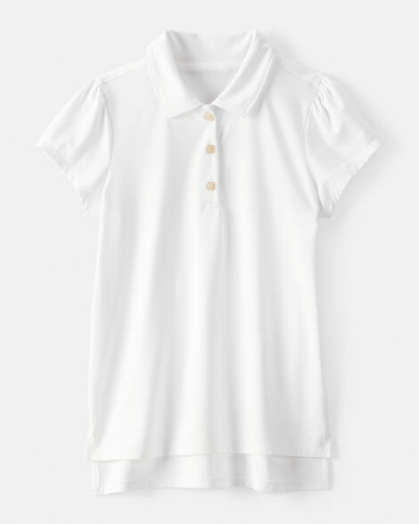 Kid Active Uniform Polo Shirt in Moisture Wicking BeCool™ Fabric - White | Carter's Inc