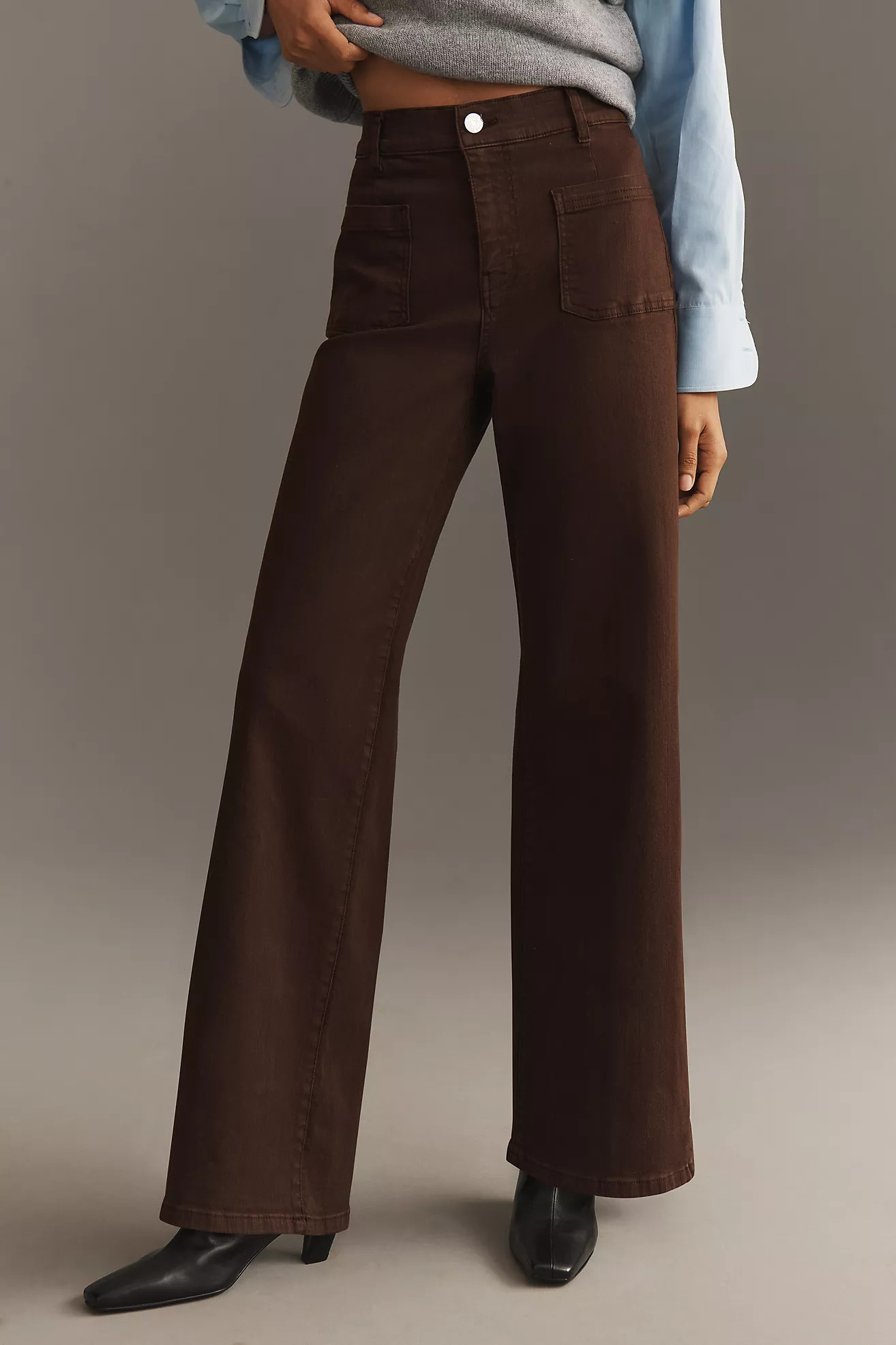 FRAME Le Slim High-Rise Palazzo JeansFRAME8 Reviews Reviews$278.00Color: ESPRESSOFitStandardSize2... | Anthropologie (US)