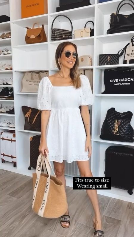 Target white dress . Cute and feminine. Perfect for your next vacation getaway, or a spring dress .
Fits true to size. I  am wearing
A size small 


#LTKshoecrush #LTKitbag #LTKstyletip