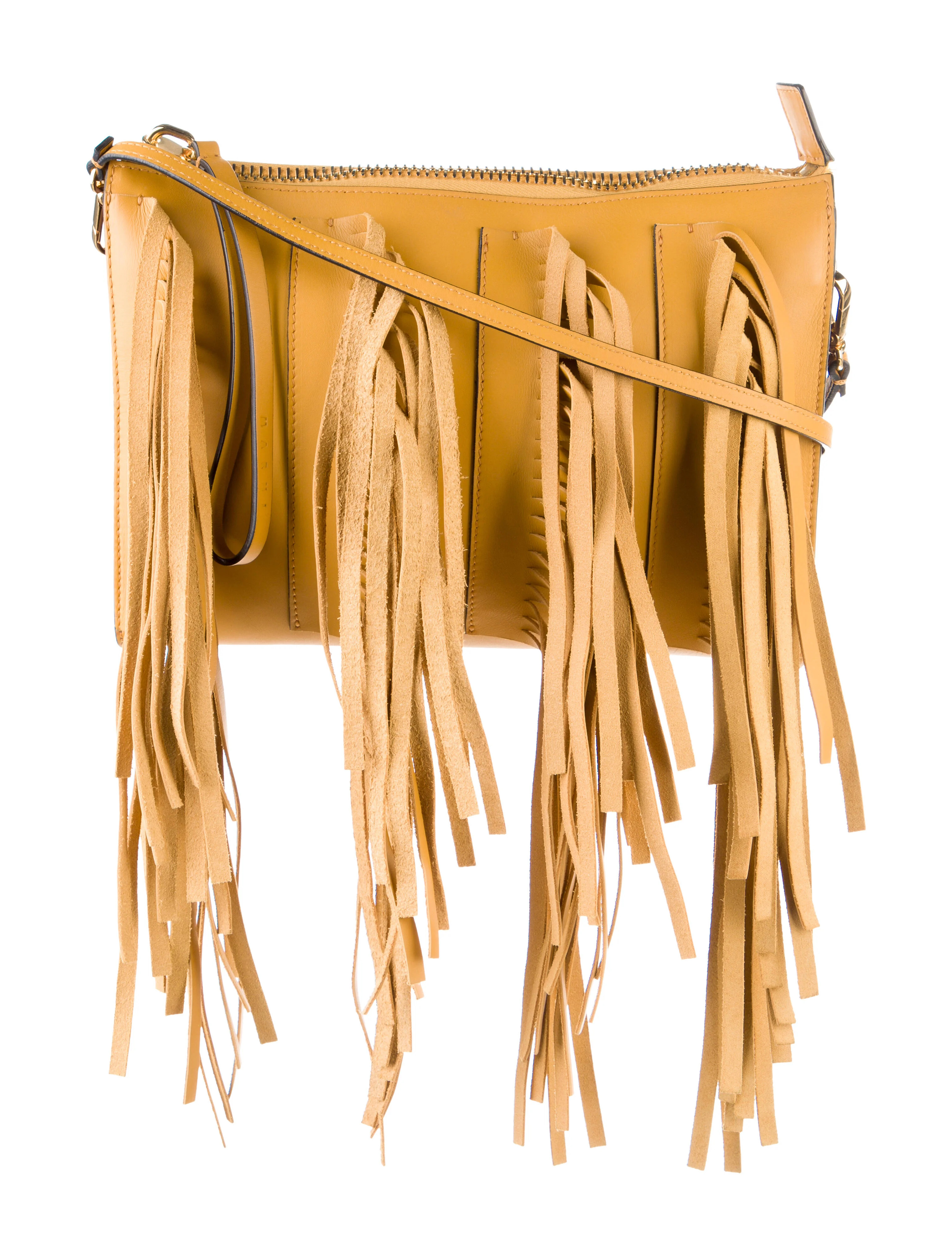 Leather Fringe Crossbody Bag | The RealReal