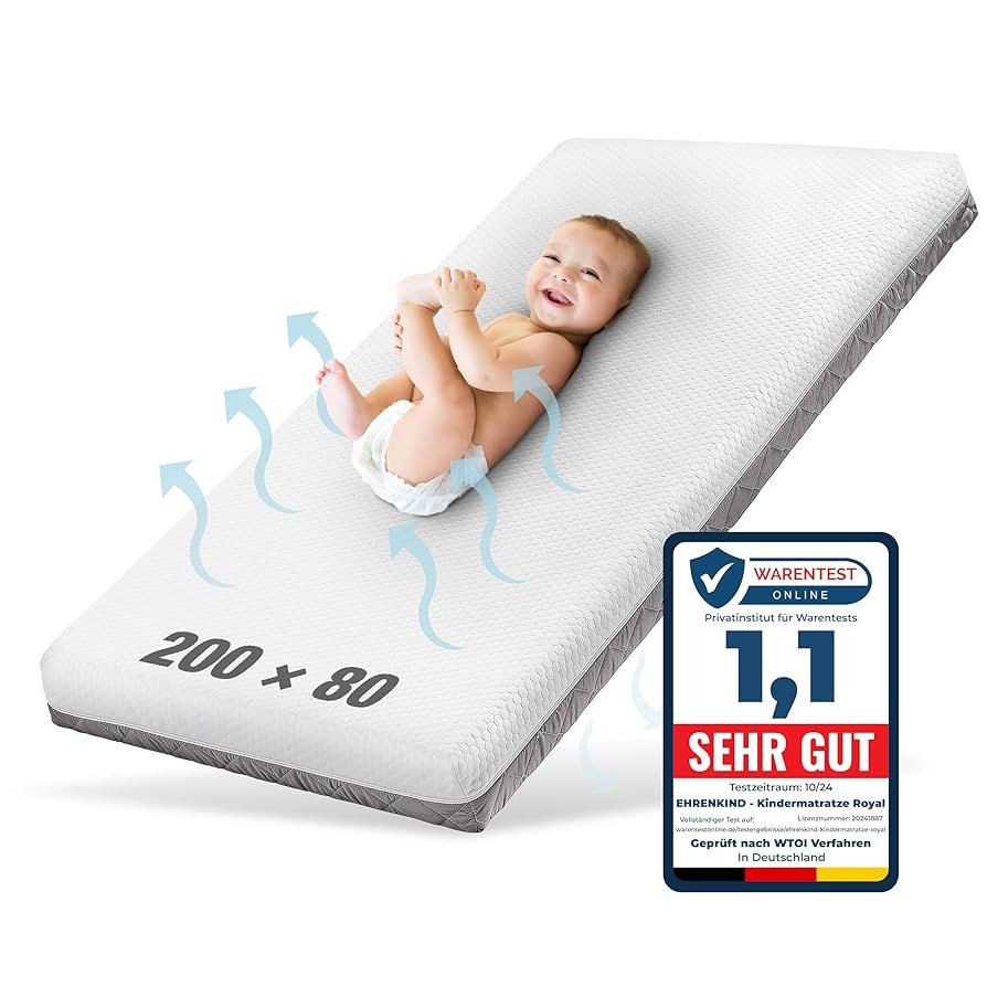 Ehrenkind® Kindermatratze Royal | Baby Matratze 80x200 Standard 100 by OEKO-TEX | Babymatratze 8... | Amazon (DE)