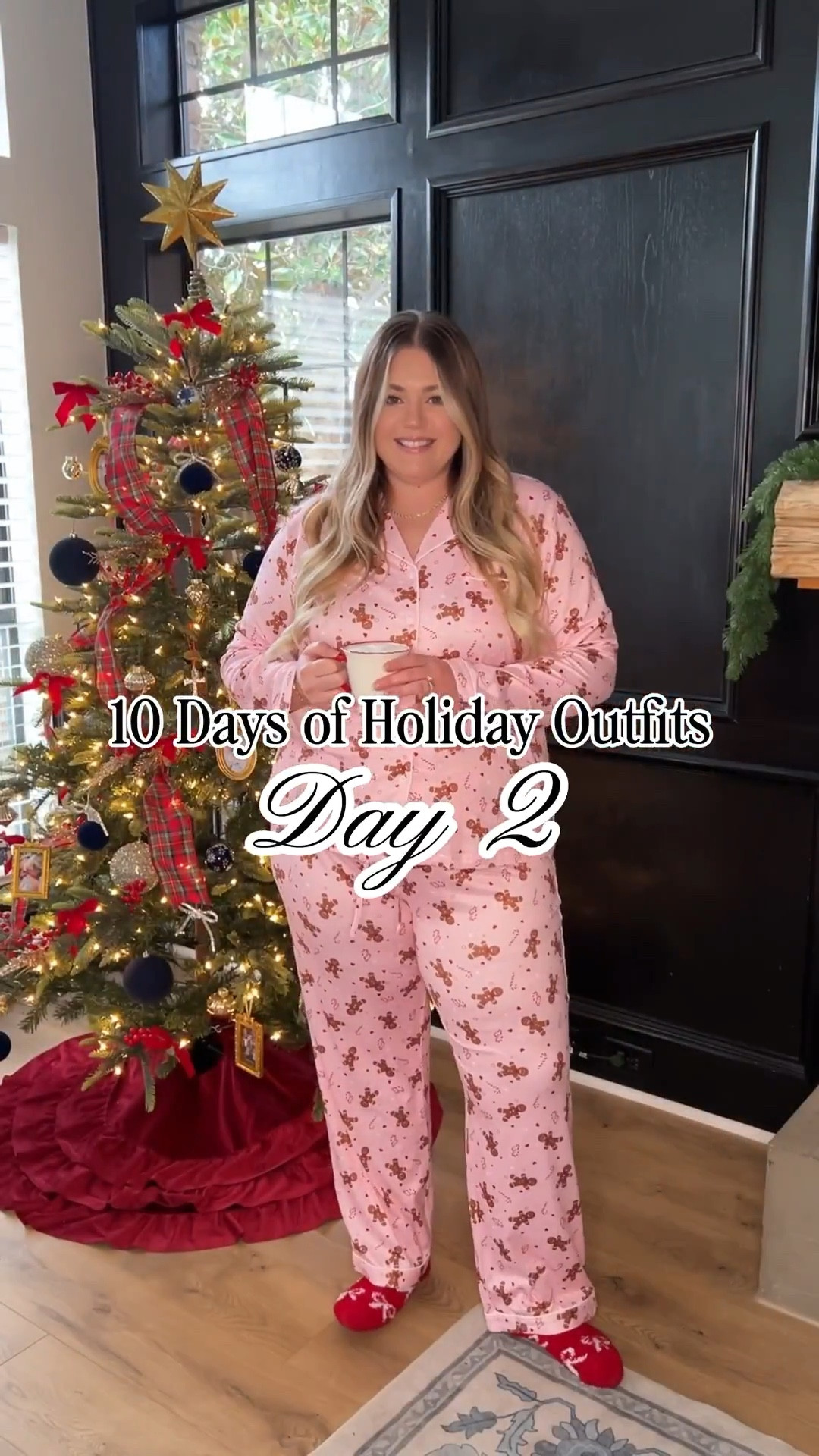 10 Days of Holiday Outfits: Day 2!
These pink gingerbread man pjs are so cute, soft, & comfy and come in so many different prints!

Pink Christmas pjs, pink Christmas pajamas, holiday style, midsize outfits, midsize style 

#LTKootd #LTKHoliday #LTKMidsize