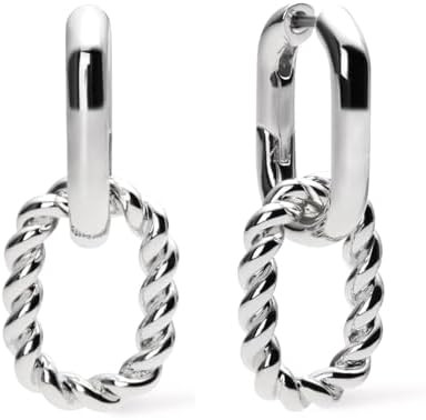 Ana Luisa Ash Double Hoop Earrings for Women - 14K Gold Plated, Silver & Two-Tone Drop Dangle Ear... | Amazon (US)