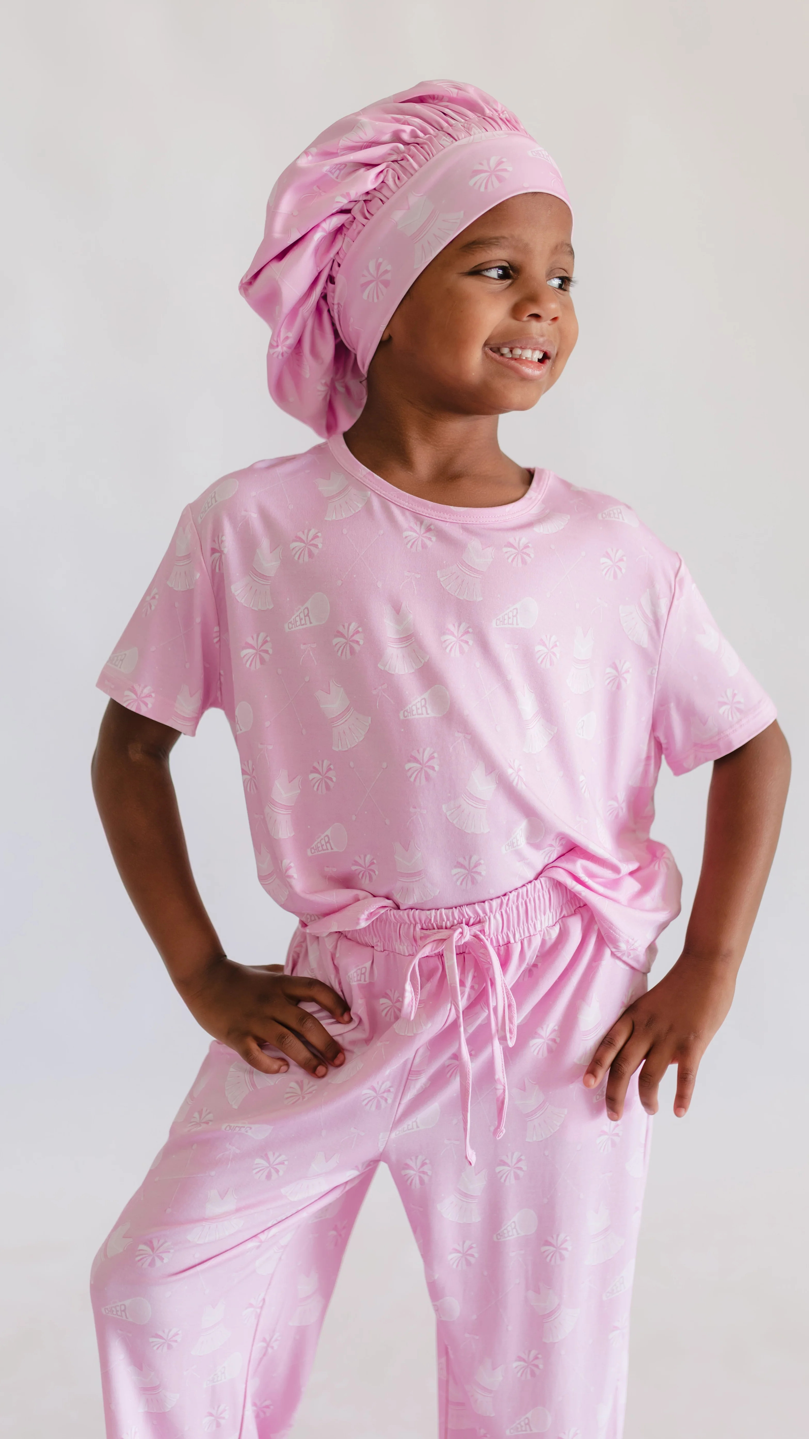 Kids Satin Bonnet in Cheer | Silks Design
