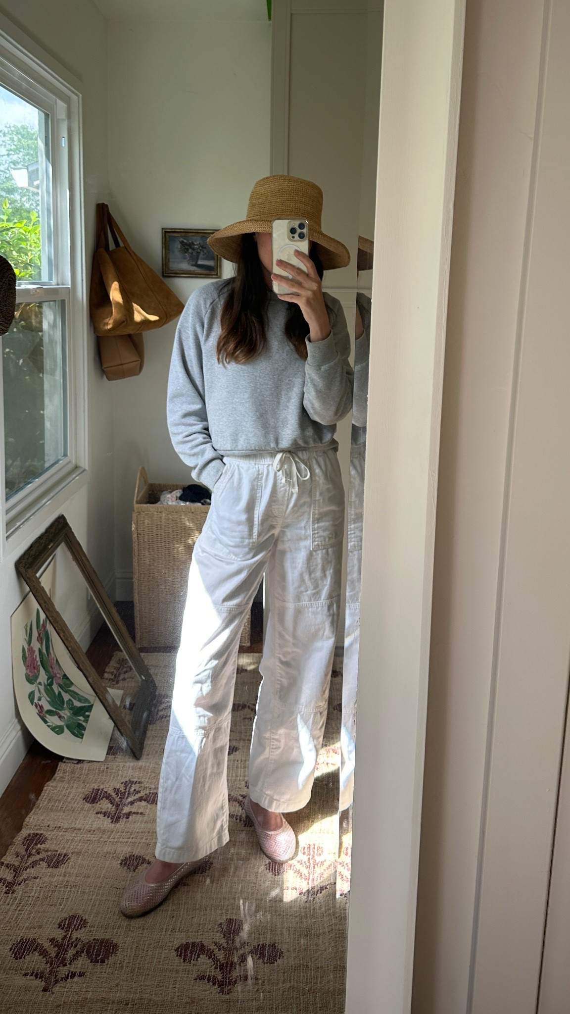 Gap pants size xs 
Athleta sweatshirt size small
Jellies in my smaller size 