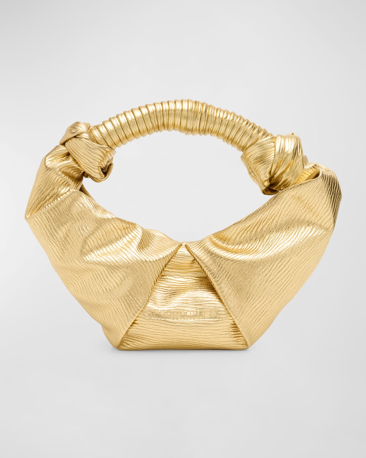 Lopsy Metallic Top-Handle Bag | Neiman Marcus