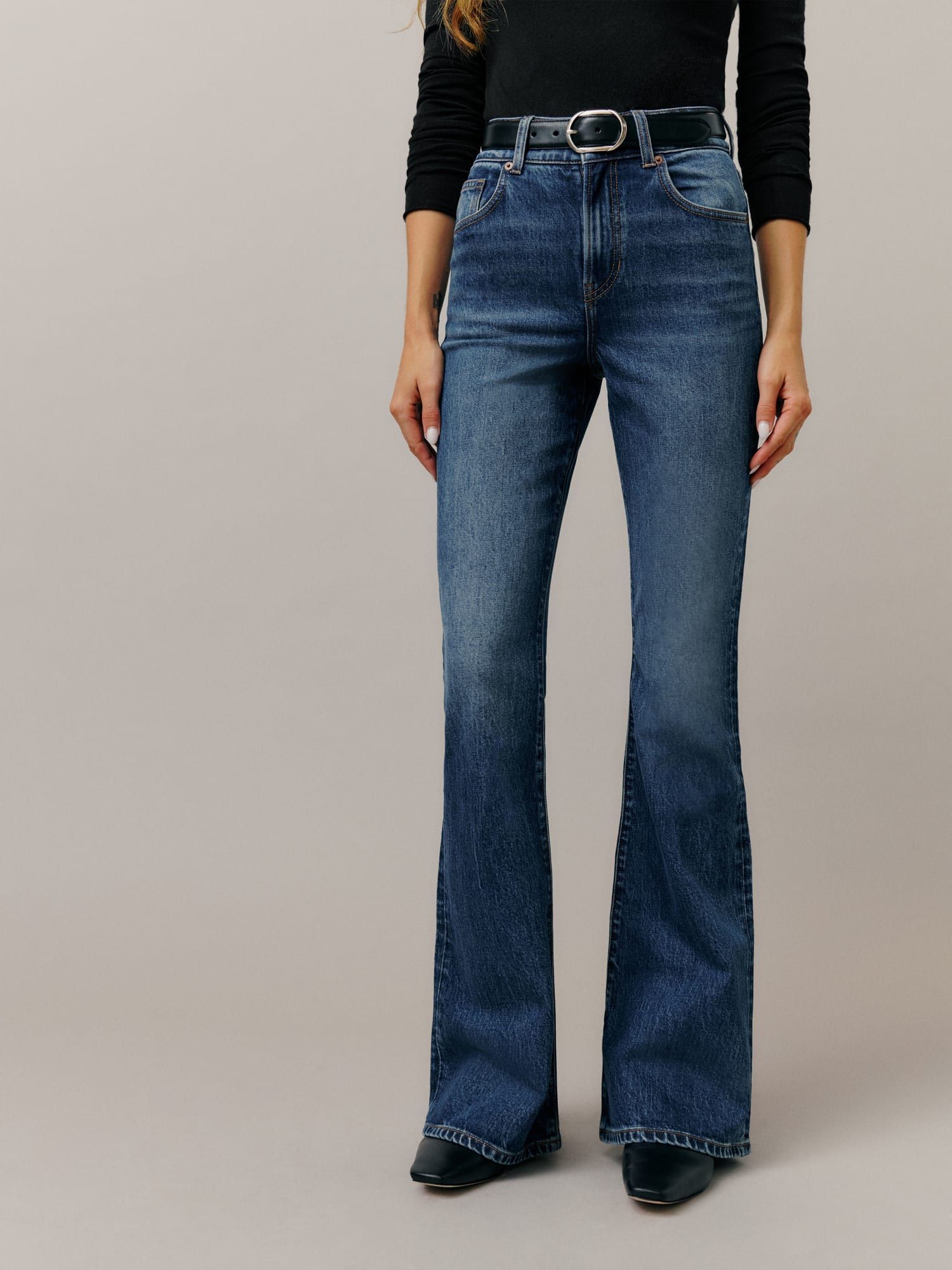 Margot High Rise Flare Jeans | Reformation (US & AU)