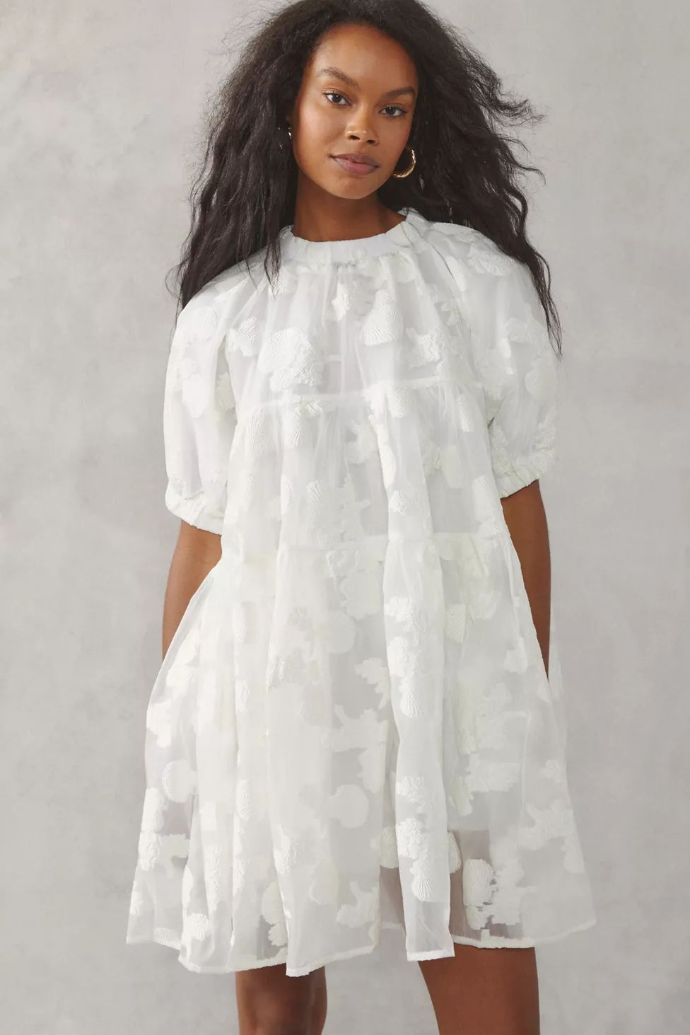 Sister Jane Shell Isle Tiered Mini Dress | Urban Outfitters (US and RoW)