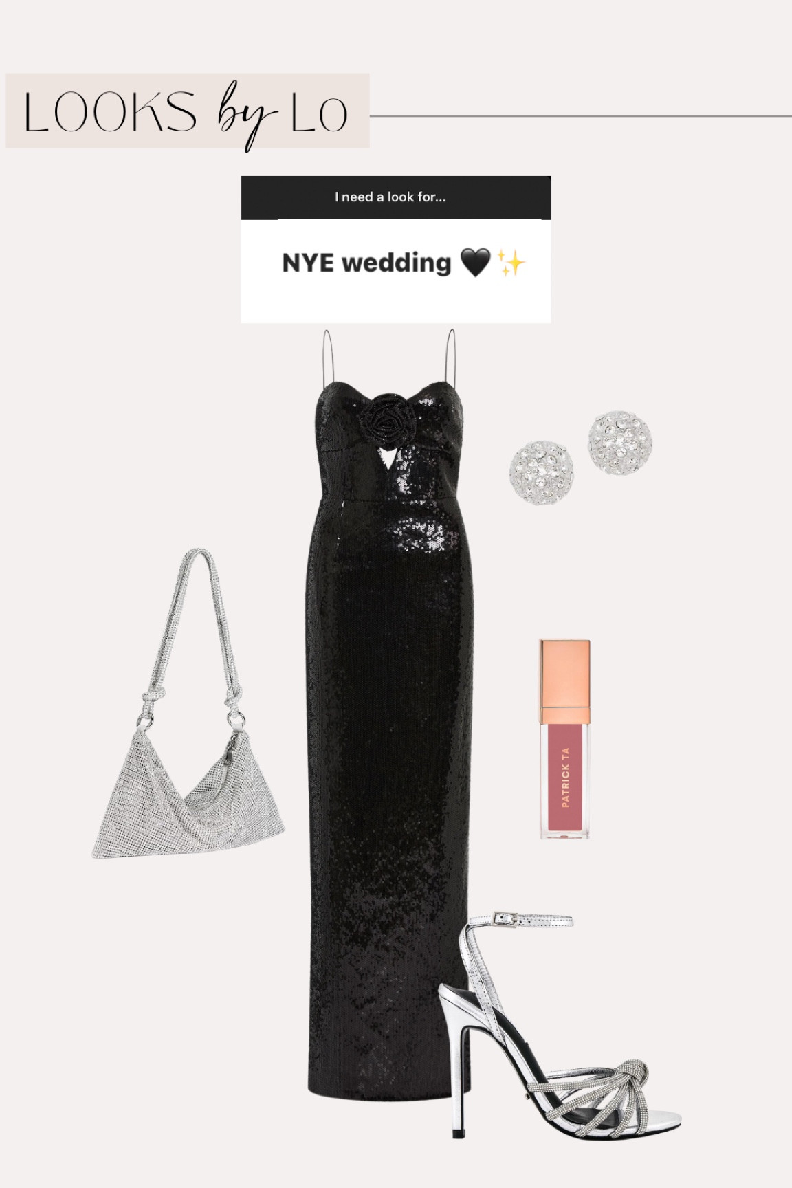 Outfit inspo for a New Years Eve wedding guest!! Also perfect for any formal Winter event! 

#LTKWedding #LTKStyleTip #LTKHoliday