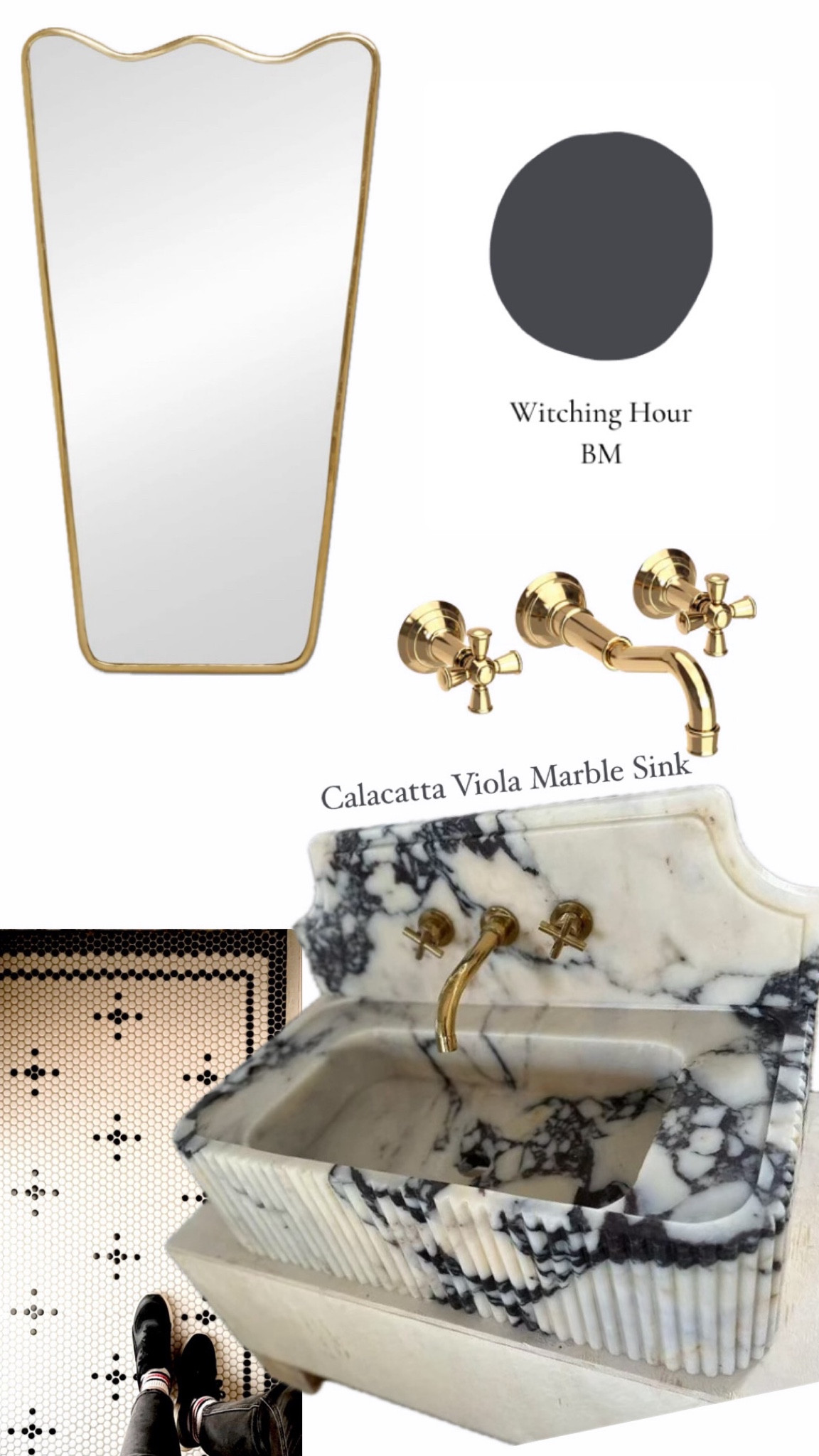 Powder bathroom marble sink, mirror and faucet 

#LTKHome #LTKSaleAlert #LTKStyleTip