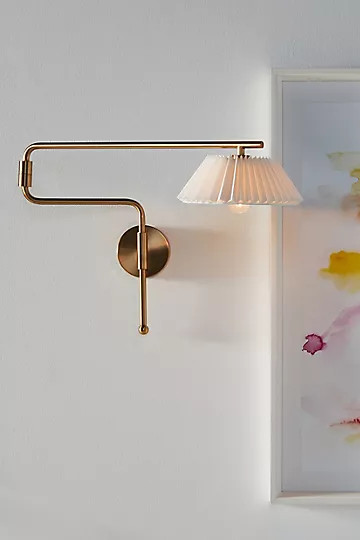 Harriet Pleated Sconce | Anthropologie (US)