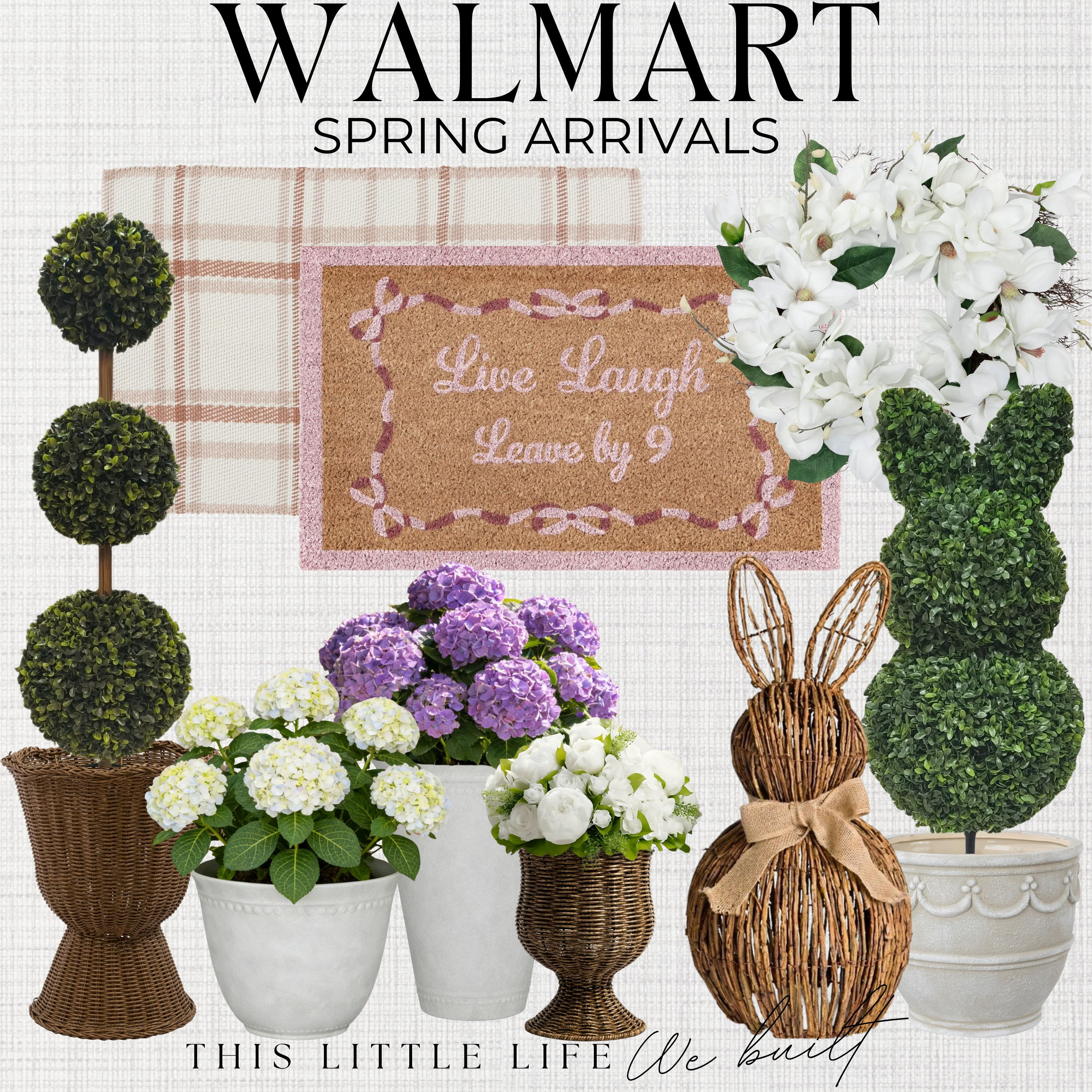 Spring Front Porch Decor from Walmart!
Walmart Home / Walmart Spring / My Texas House / Floral Front Door Wreaths / Faux Greenery Garlands / Potted Spring Flowers / Oversized Planters / Woven Door Mats / Welcome Mats with Spring Quotes / Outdoor Lanterns with LED Candles / Neutral Porch Rugs / Wooden Welcome Signs / Wicker Porch Chairs / Outdoor Accent Pillows / Decorative Watering Cans / Spring Topiaries / Hanging Baskets / Garden Stools / Rustic Wooden Crates / Faux Lemon or Olive Trees / String Lights for Porch / Seasonal Porch Signs / Neutral Throw Blankets / Metal Plant Stands / Spring-Themed Door Hangers / Light Wood Accent Tables / Weatherproof Floral Arrangements / Easter Decor /  

 #LTKSeasonal #LTKHome