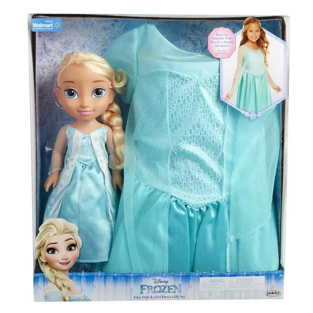 Disney Frozen My Friend Elsa Doll with Child Size Dress Gift Set | Walmart (US)