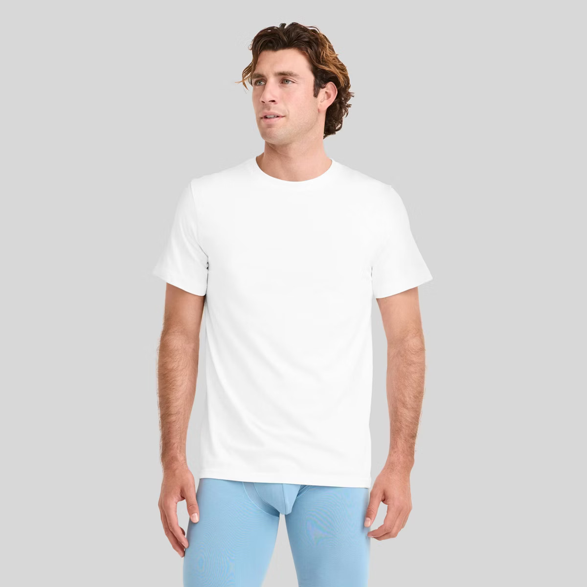 Jockey Generation™ Men's 100% Cotton Crew Neck 3pk Undershirt - White L: Moisture Wicking | Target