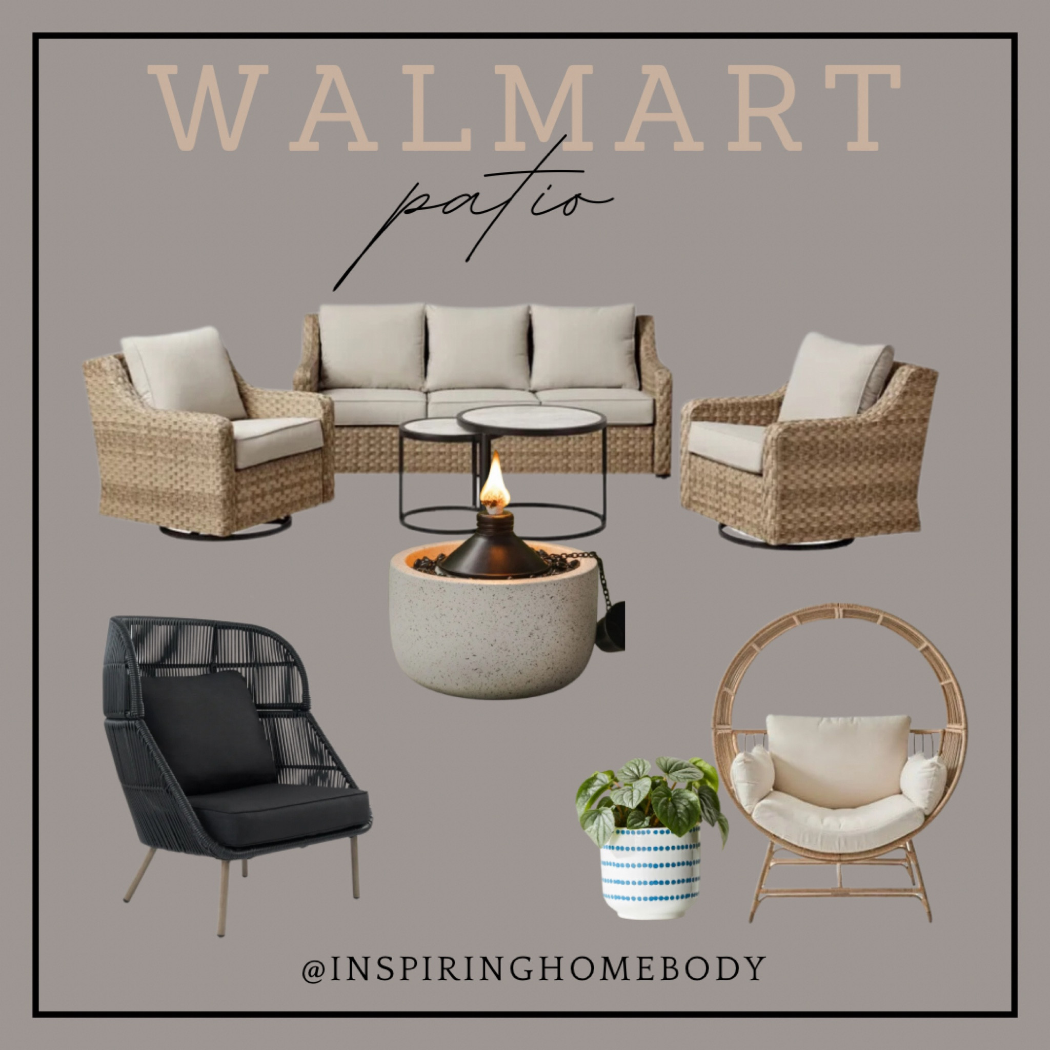Walmart patio refresh
Patio furniture 

#LTKhome #LTKsalealert #LTKSeasonal