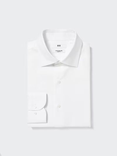 Super Non-Iron Slim-Fit Shirt | Semi-Wide Collar | UNIQLO US | UNIQLO (US)