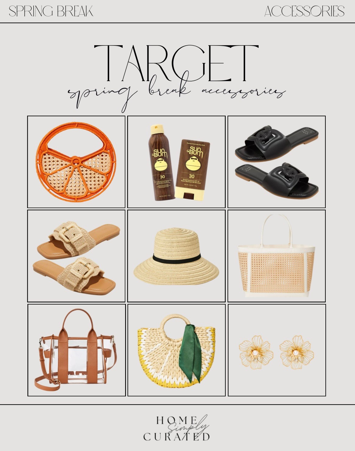 Spring break accessories from Target! 


spring break, accessories, beach trip, sunscreen, sandals, spring shoes, tote bag, clear bag, sun hat

#LTKTravel #LTKStyleTip #LTKSwim