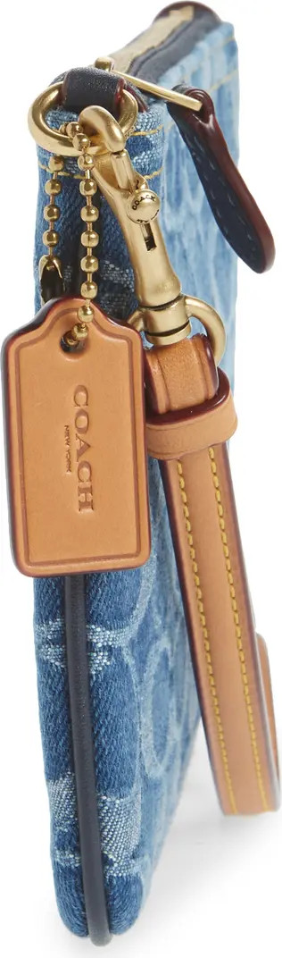 Signature Washed Denim Wristlet | Nordstrom