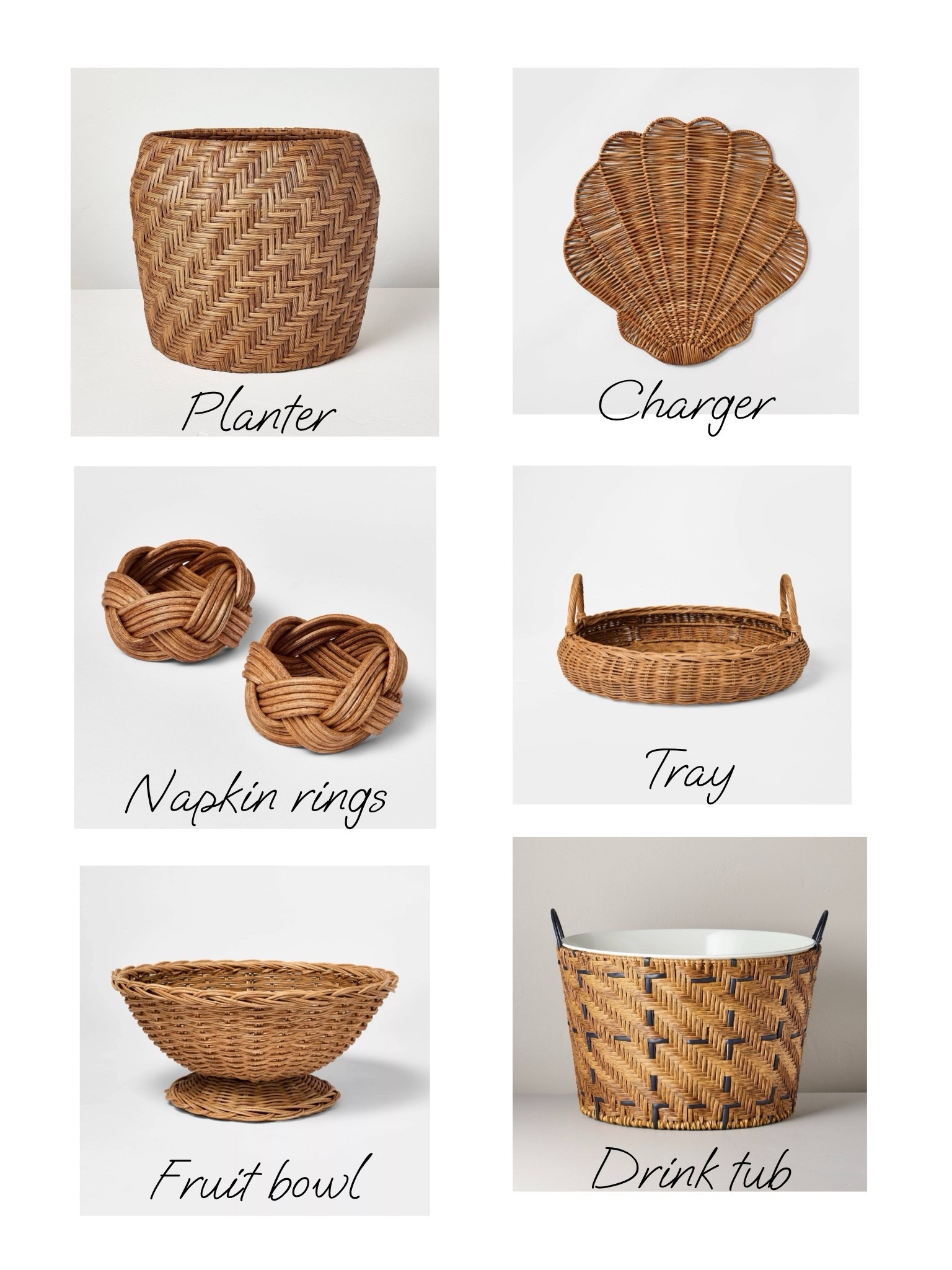 New wicker home finds from Target! ❤️
