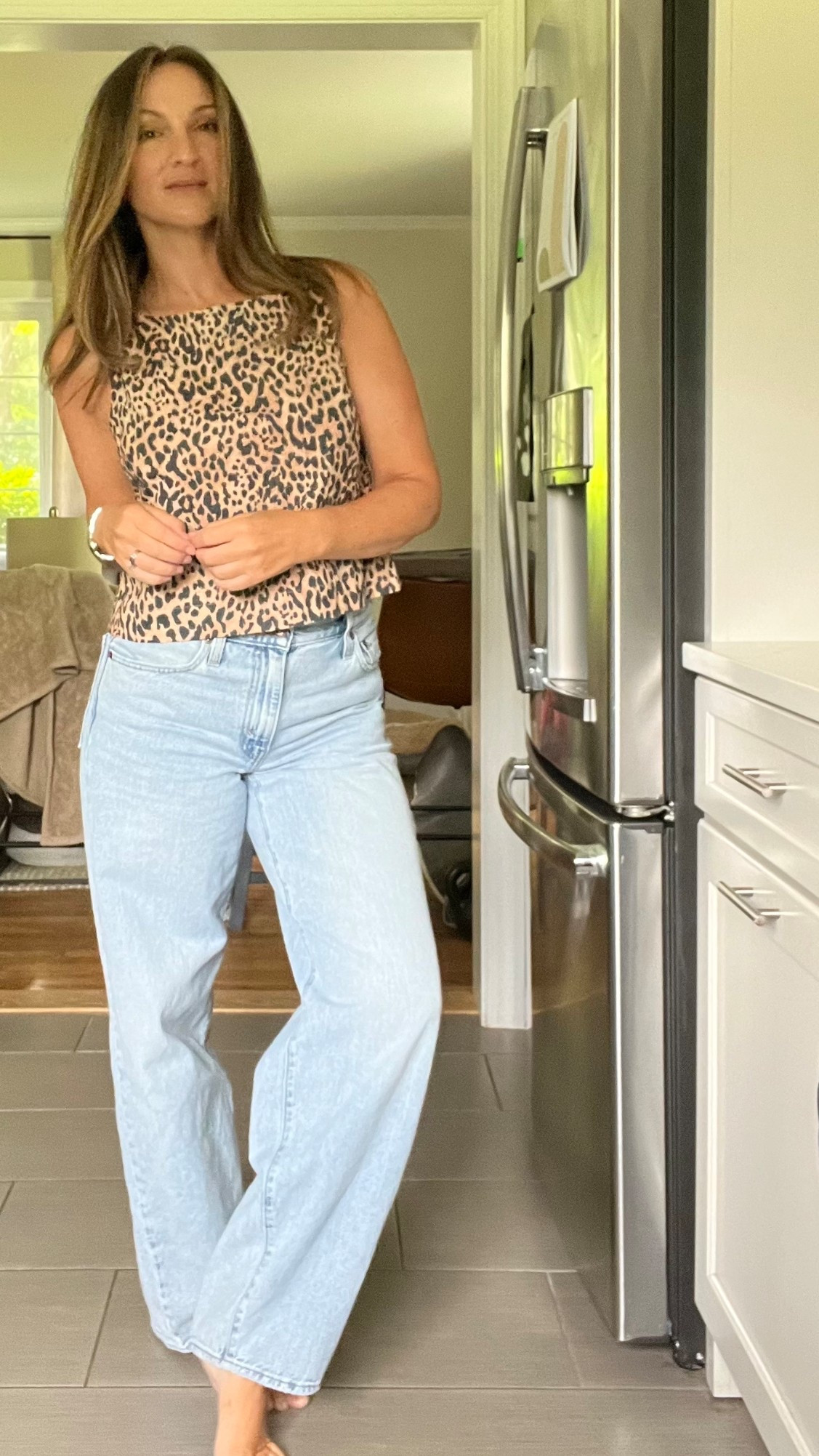 Could leopard be my favorite color? The fun neutral! Purchased back in the spring but it’s still available in select sizes! Paired with #levis for an effortless, transition to fall outfit! 

#LTKStyleTip #LTKOver40