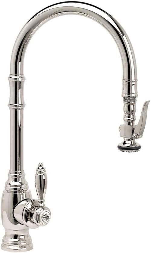 Waterstone 5600-PN Traditional Standard Reach PLP Pulldown Faucet Polished Nickel | Amazon (US)
