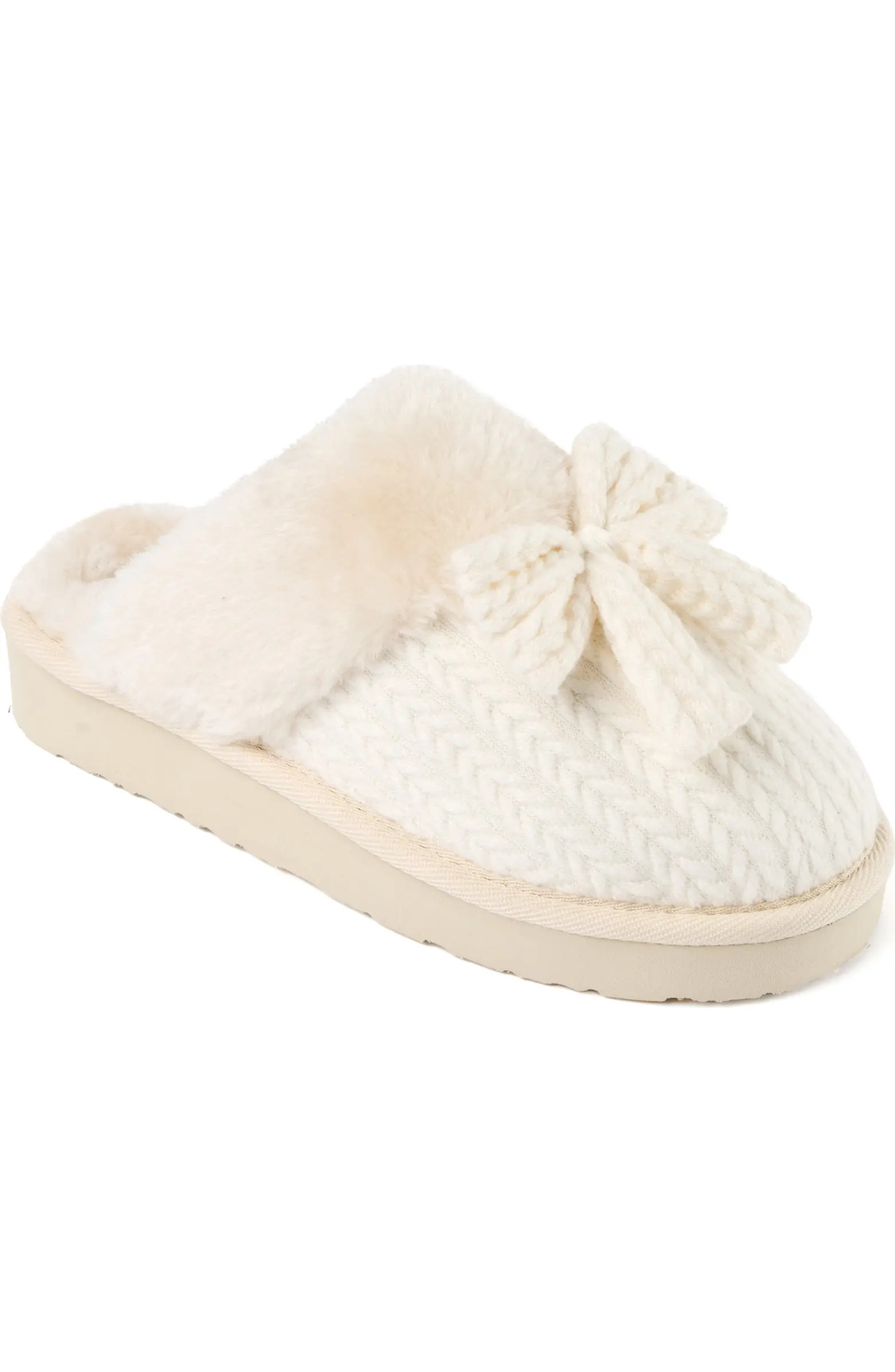 Bowelle Faux Fur Scuff Slipper (Women) | Nordstrom