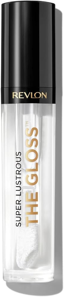 Revlon Lip Gloss, Super Lustrous The Gloss, Non-Sticky, High Shine Finish, 200 Crystal Clear | Amazon (US)