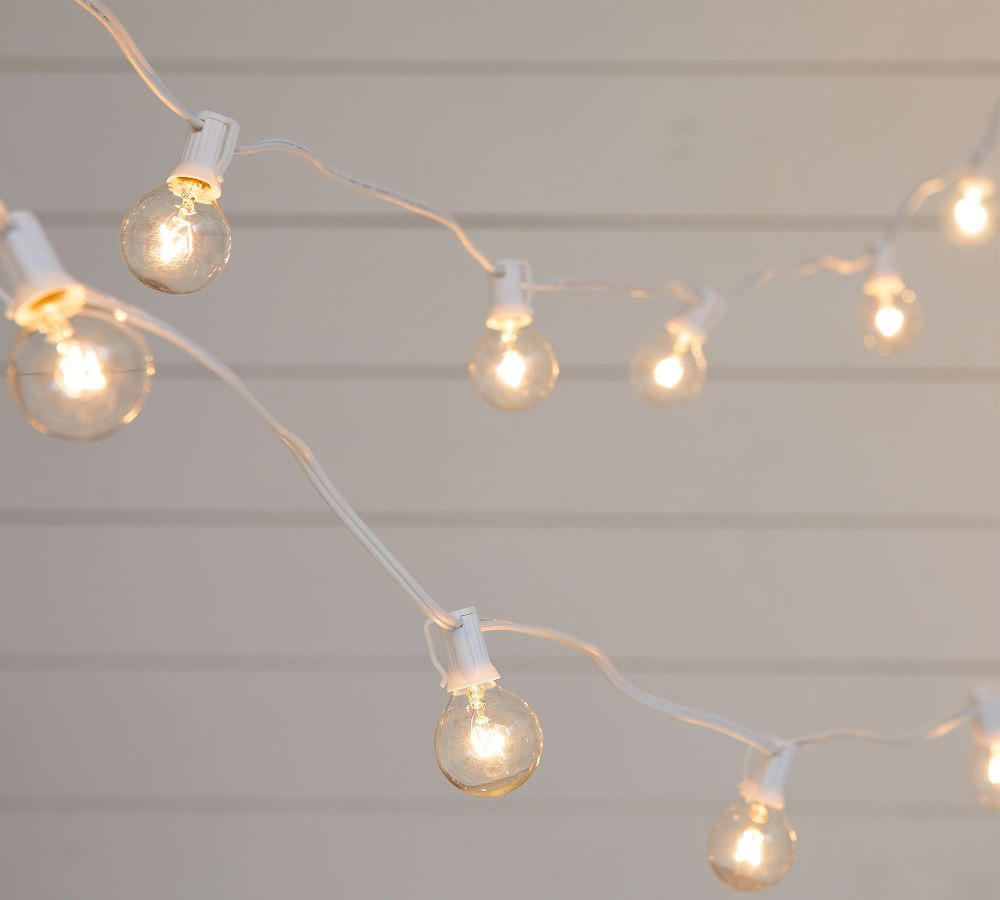 Globe String Light, White, 50 Ft | Pottery Barn (US)