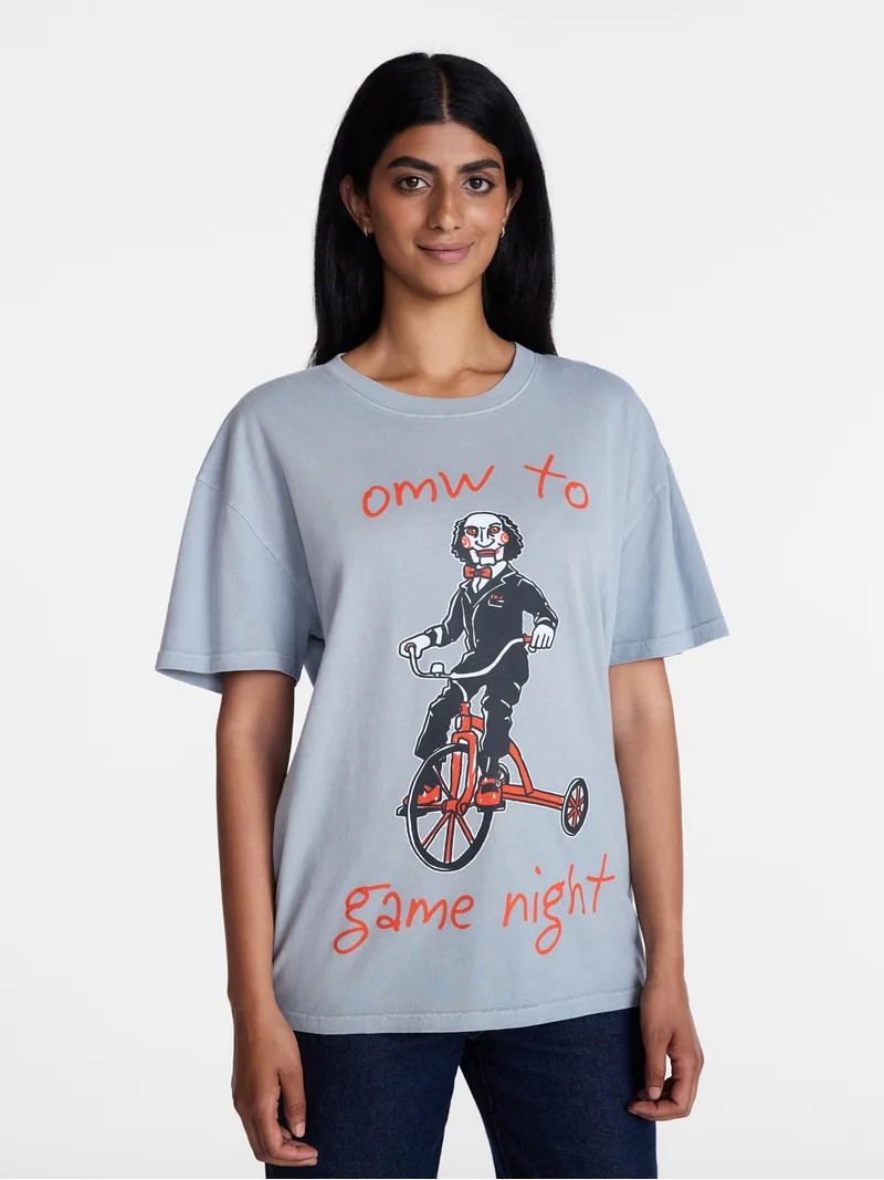 Saw Women's Game Night Halloween Graphic Tee with Short Sleeves, Sizes XXS-XXL | Walmart (US)
