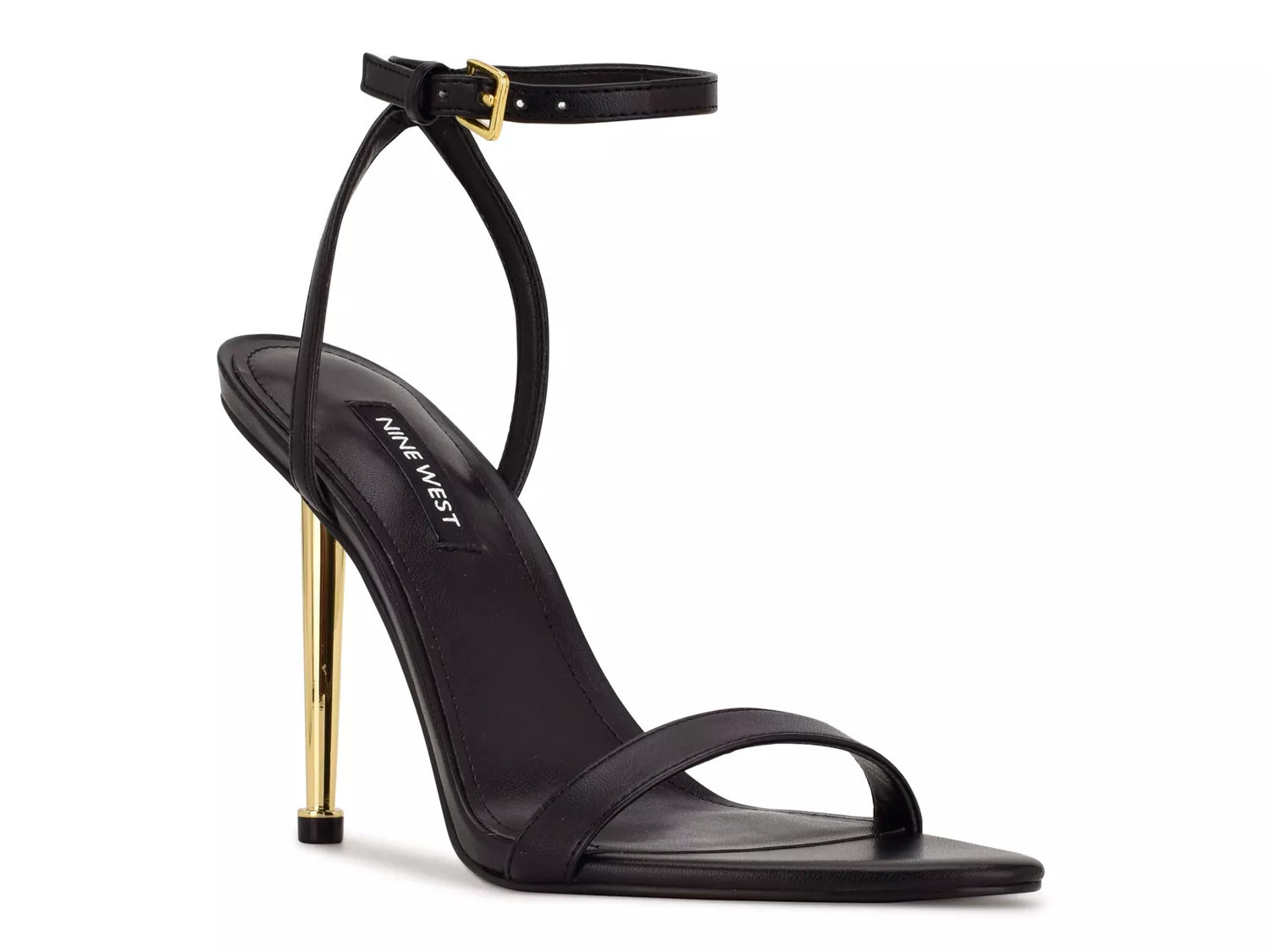 Nine West Reina Sandal | Women's | Black | Size 9.5 | Heels | Sandals | Ankle Strap | Stiletto | DSW