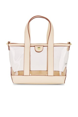 Stoney Clover Lane Clear Mini Tote Crossbody Bag in Clear & Sand from Revolve.com | Revolve Clothing (Global)