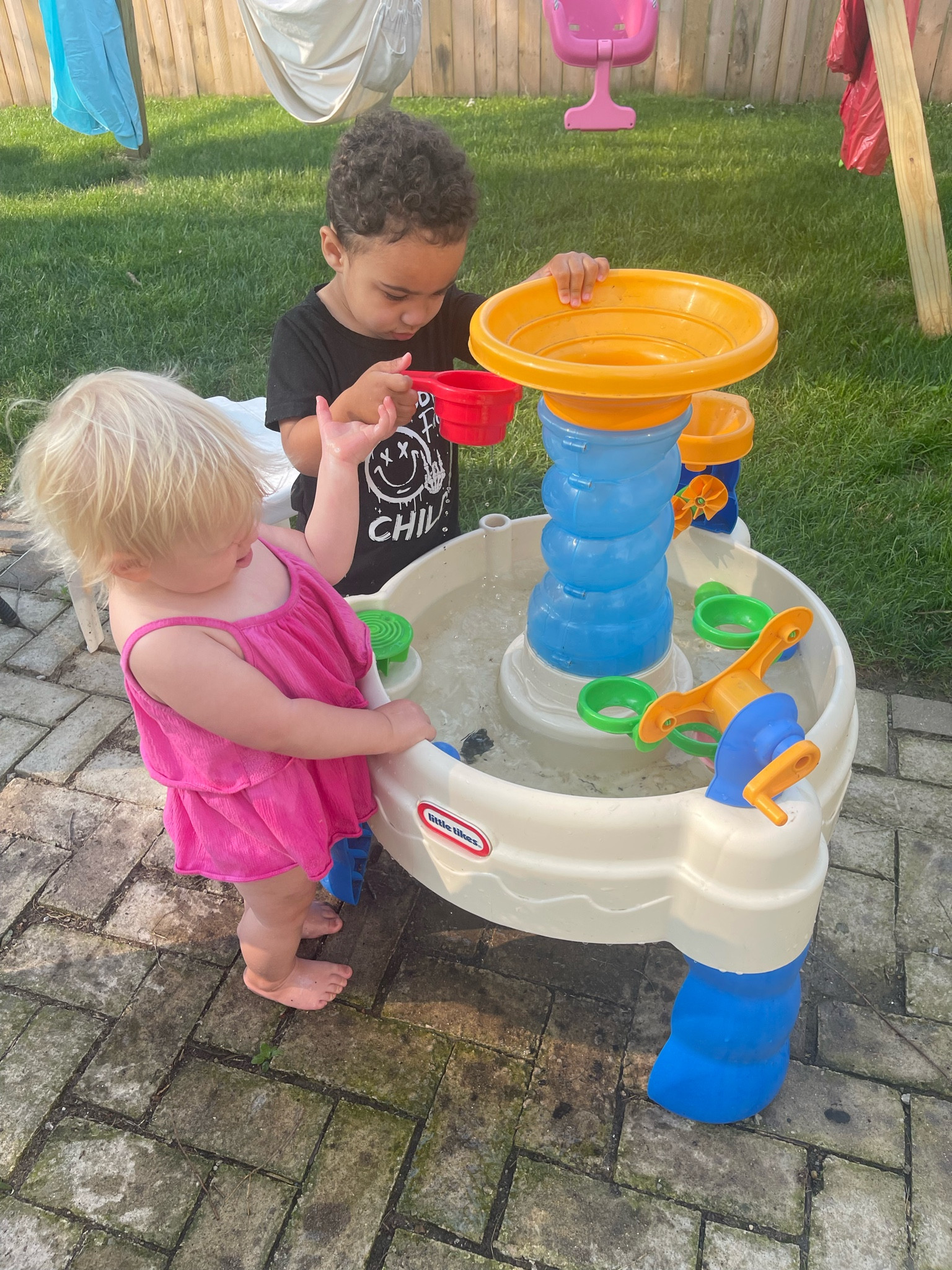 My girl’s favorite summer activity has been anything to do with water and this water table has kept her busy and outside for HOURS! We also have the pump that keeps water flowing through the top! 

#LTKSeasonal #LTKSwim #LTKBaby