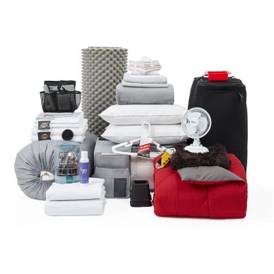 100% Complete - Twin XL Bedding & Dorm Essentials Package For College Students | Wayfair North America