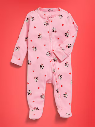 Old Navy x Disney Sleep & Play 2-Way-Zip Footed One-Piece for Baby | Old Navy (US)
