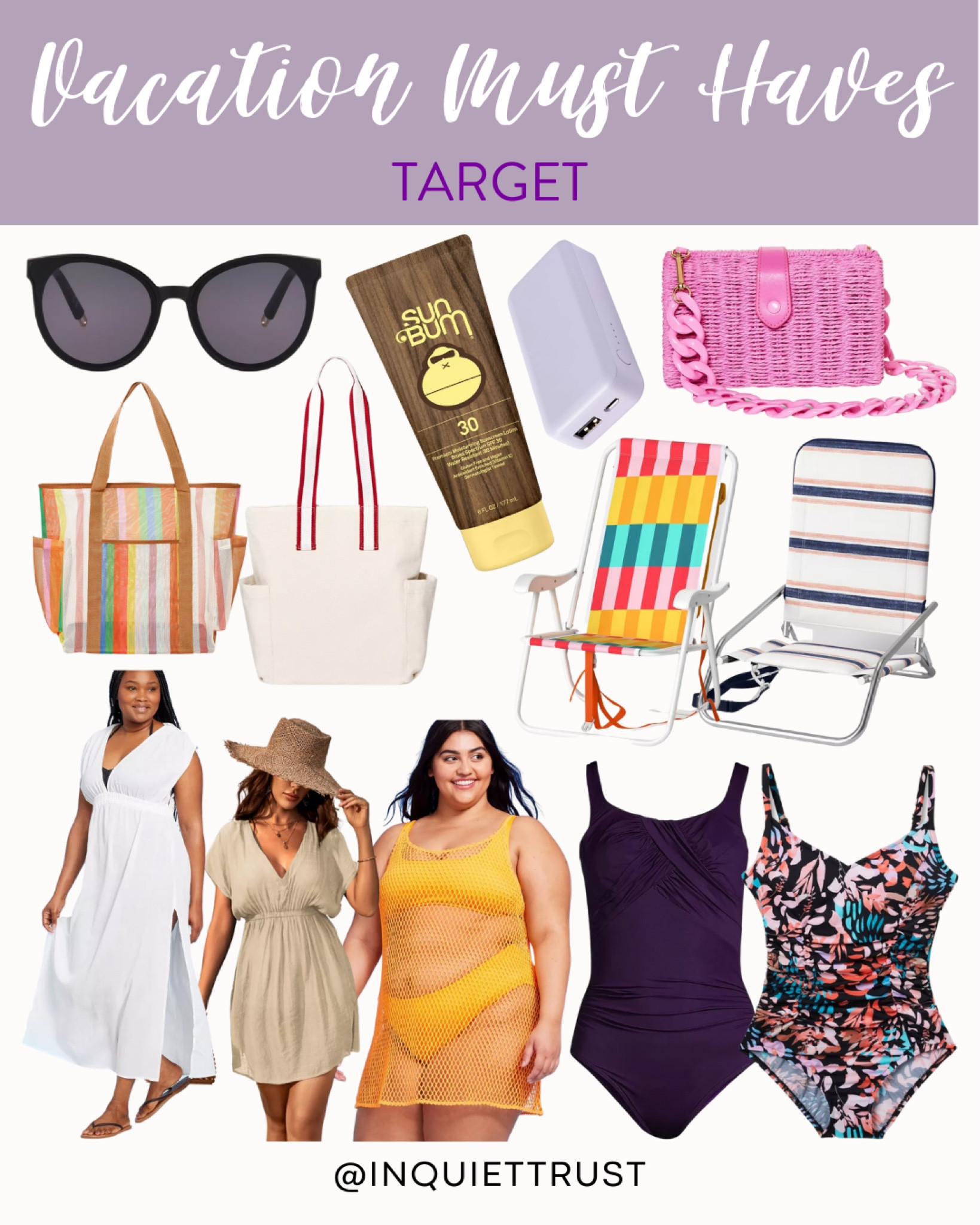 Vacation must-haves from Target: swimsuit, coverups, beach bags, and more!
#springbreak #targetfinds #travelmusthaves #plussize

#LTKstyletip #LTKU #LTKSeasonal