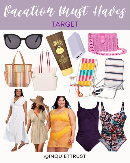Vacation must-haves from Target: swimsuit, coverups, beach bags, and more!
#springbreak #targetfinds #travelmusthaves #plussize

#LTKstyletip #LTKU #LTKSeasonal