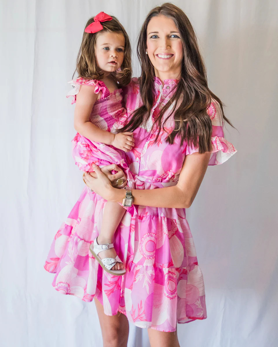Kate Pink Floral Dress- Mom | Jacoby & Co.