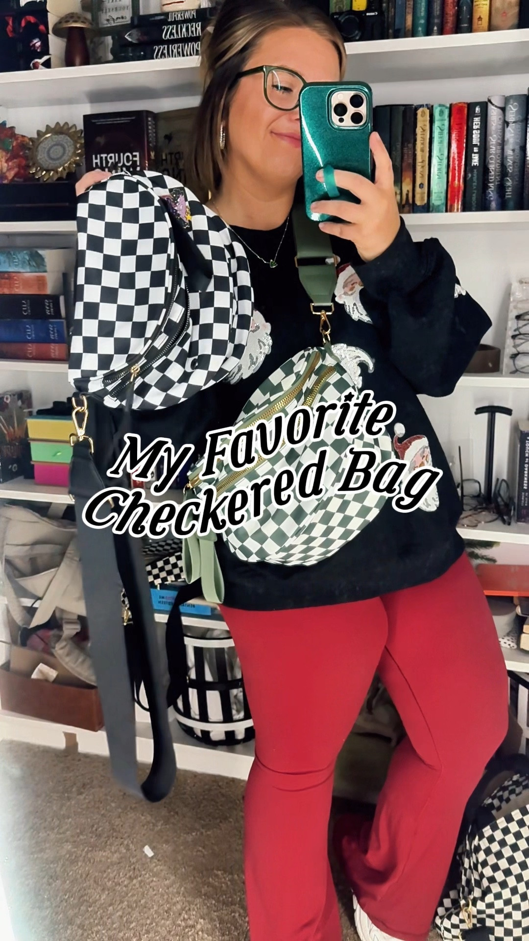 Obsessed with this checkered bum bag! 🖤🤍 It’s the perfect mix of trendy and functional—hands-free and goes with everything. 🙌✨ #WardrobeEssential #CheckeredBag #BumBagStyle #OOTDInspo #TrendyAccessories #StyleAndFunction #Tiktok 

#LTKSaleAlert #LTKFindsUnder50 #LTKGiftGuide