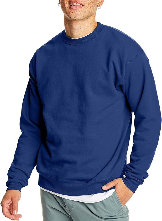 Hanes EcoSmart Fleece, Cotton-Blend Pullover, Crewneck Sweatshirt for Men (1 Or 2 Pack) | Amazon (US)