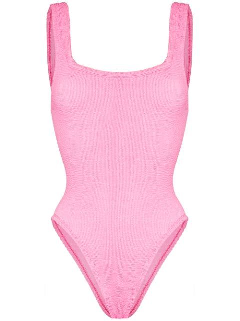ruched scoop-back swimsuit | Farfetch (US)